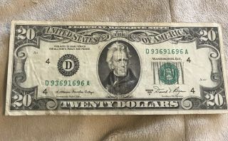 1981 series A 5 Twenty Dollar Bills $100 3