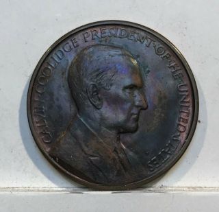 1923 & 1925 President Calvin Coolidge 34mm Inaugural Bronze Medal - Nr