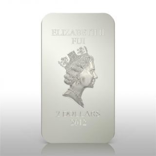 Fiji 2012 $2 Orthodox Shrines - Moses 2 x 1 Oz Silver Proof Coin Set 6