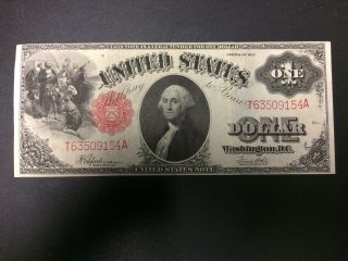 $1 1917 United States Note - Legal Tender Sawhorse More Currency