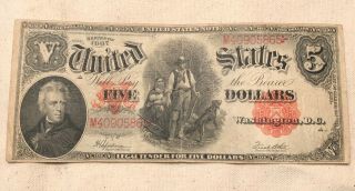 1907 $5 Legal Tender Note 