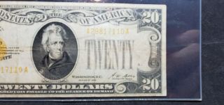 US 1928 $20 Gold Certificate FR 2402 PCGS VF 20PPQ 6