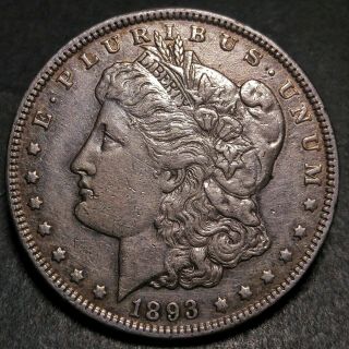 1893 P Morgan Silver Dollar Key Date Au