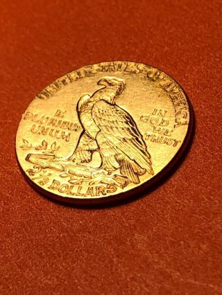 1914 $2.  50 Gold Indian Head Coin Scarce Date 12