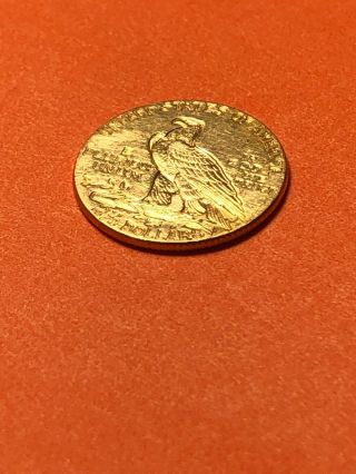 1914 $2.  50 Gold Indian Head Coin Scarce Date 9