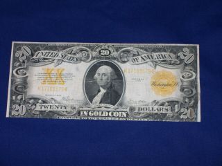 Us Gold Certificate $20 Series Of 1922 U52