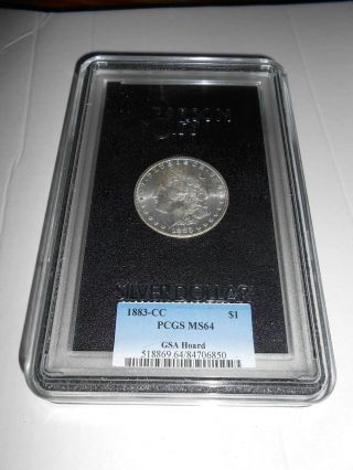 1883 - Cc Ngc Ms64 Gsa Hoard Morgan Dollar No Box