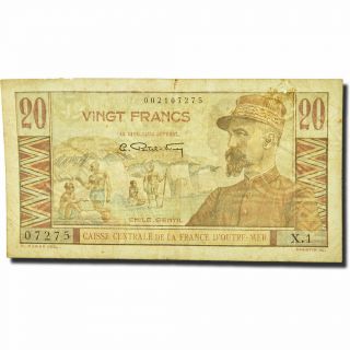 [ 560244] Banknote,  French Equatorial Africa,  20 Francs,  1947,  F (12 - 15),  Km:22