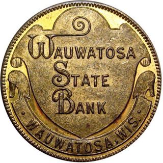 1922 Wauwatosa Wisconsin Good For Token Wauwatosa State Bank