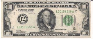 1928 $100 San Francisco Federal Reserve Note -