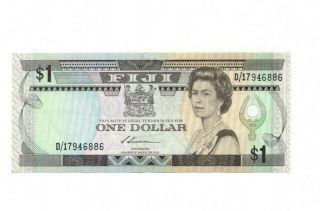 Bank Of Fiji 1 Dollar 1987 Vf
