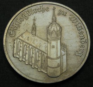Germany (ddr) 5 Mark 1983 A - Copper/nickel - Wittenberg Church - Aunc - 1174