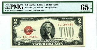 Us $2 Dollars 1928 G Legal Tender Note Gem Unc F 1508 Lucky Money Value $350