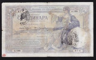 Montenegro / Yugoslavia - - - - 100 Dinara 1920 - - - Verificato - - - Ww2 - - - - Rrr