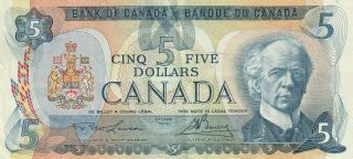 5 Dollars Canada 1979 Lawson/bouey Très Bonne Conditionvaleur $15