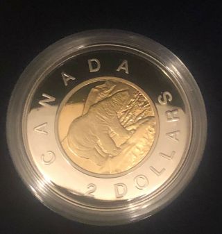 Canada 1996 $2 Proof Toonie First Year Of Issue,