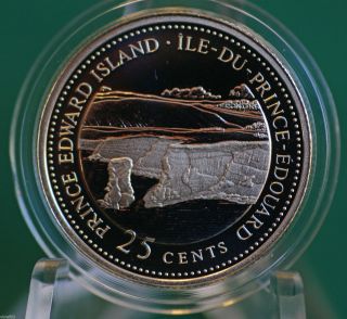 1992 Canada 25 Cent Prince Edward Island Silver Proof Quarter - 1867 - 1992 Anniv