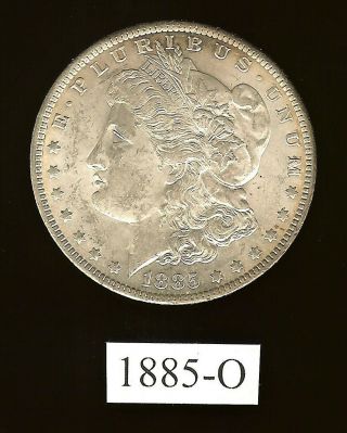 Morgan Silver Dollar: 1885 - O (estimated Grade: Ef, )