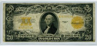 Series 1922 $20 Large Size Gold Certificate U.  S Note