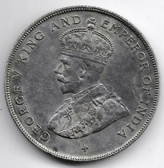 Straits Settlements 1920 0ne Dollar Silver Coin