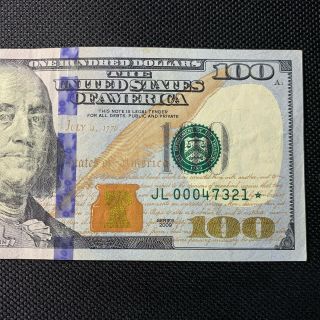 $100 Star Note Low Serial (2009) 2