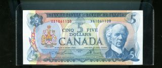 1972 Bank Of Canada $5 Lawson Bouey Ef Xa Prefix Dwd16