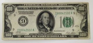 Series Of 1928 $100 Dollar Federal Reserve Note (redeemable In Gold) Minneapolis