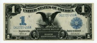 1899 Fr.  234 $1 United States " Black Eagle " Silver Certificate Note