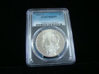 1883 - Cc Morgan Silver Dollar Pcgs Graded Ms62pl
