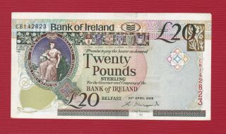Bank Of Ireland 2008 20 Pounds