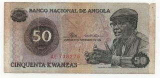 Angola 50 Kwanzas 1976 Pick 110 Look Scans