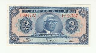 Haiti 2 Gourdes 1971 Unc P201 @
