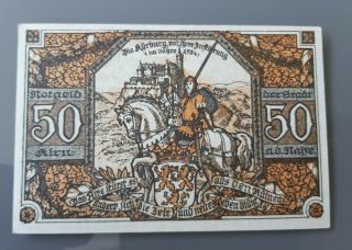Kirn Nahe Notgeld 50 Pfennig 1920 Emergency Money Germany Banknote (10242)