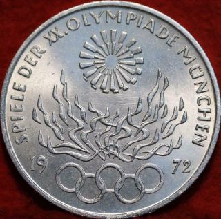 Uncirculated 1972 Germany 10 Marks Olympic Silver Foreign Coin