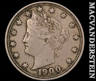 1900 Liberty Nickel - Very Fine,  Semi Key Better Date I10001