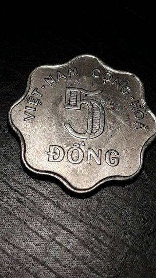 Ciirculated 1971 5 Dong Viet Nam Coin