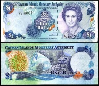 Cayman Island 1 Dollars 2006 P 33 C/7 Unc Nr