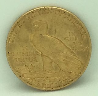 1914 $2.  50 Gold Indian Head Quarter Eagle 2 1/2 Dollar 2