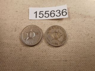 1920,  1938 Latin America 1 Star Centavos Collector Grade Album Coins - 155636