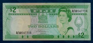 Fiji Banknote 2 Dollars 1995 Xf
