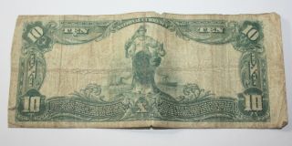 Series 1902 $10 National Currency Large Note Charlottesville Charter 2594 1921 5