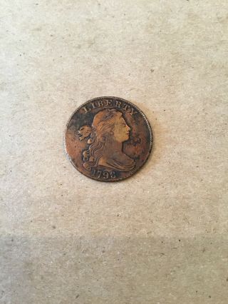 1798 Draped Bust Large Cent 1c Great Buy
