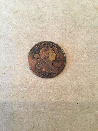 1798 DRAPED BUST LARGE CENT 1C Great Buy 2