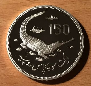 Pakistan - 150 Rupees 1976 Km 42 35,  00/0,  925 Silver Proof With Certificate
