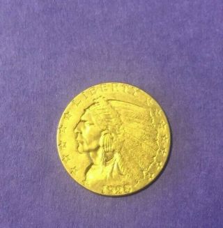 1928 Indian Gold Quarter Eagle $2.  50 Coin