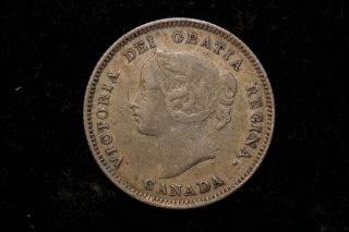 1900 Canada.  5 Cents.  Oval.