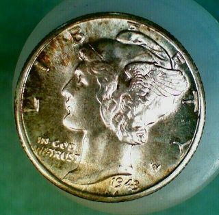 Ms 1943 - D Silver Mercury Dime (035)