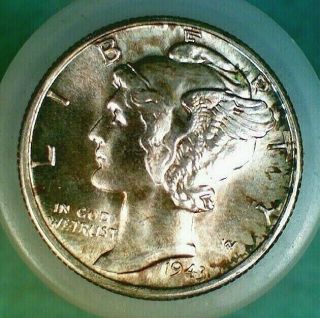 Ms 1943 - S Silver Mercury Dime (035)