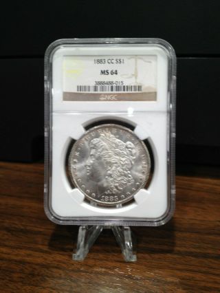 1883 - Cc Morgan Silver Dollar S$1 Ms64 By Ngc