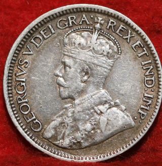 1918 Canada 10 Cents Silver Foreign Coin
